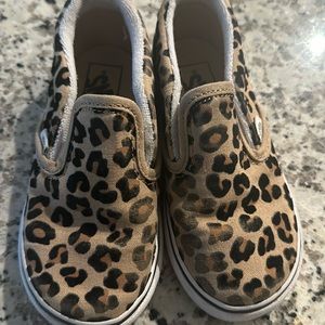 Toddler cheetah print vans